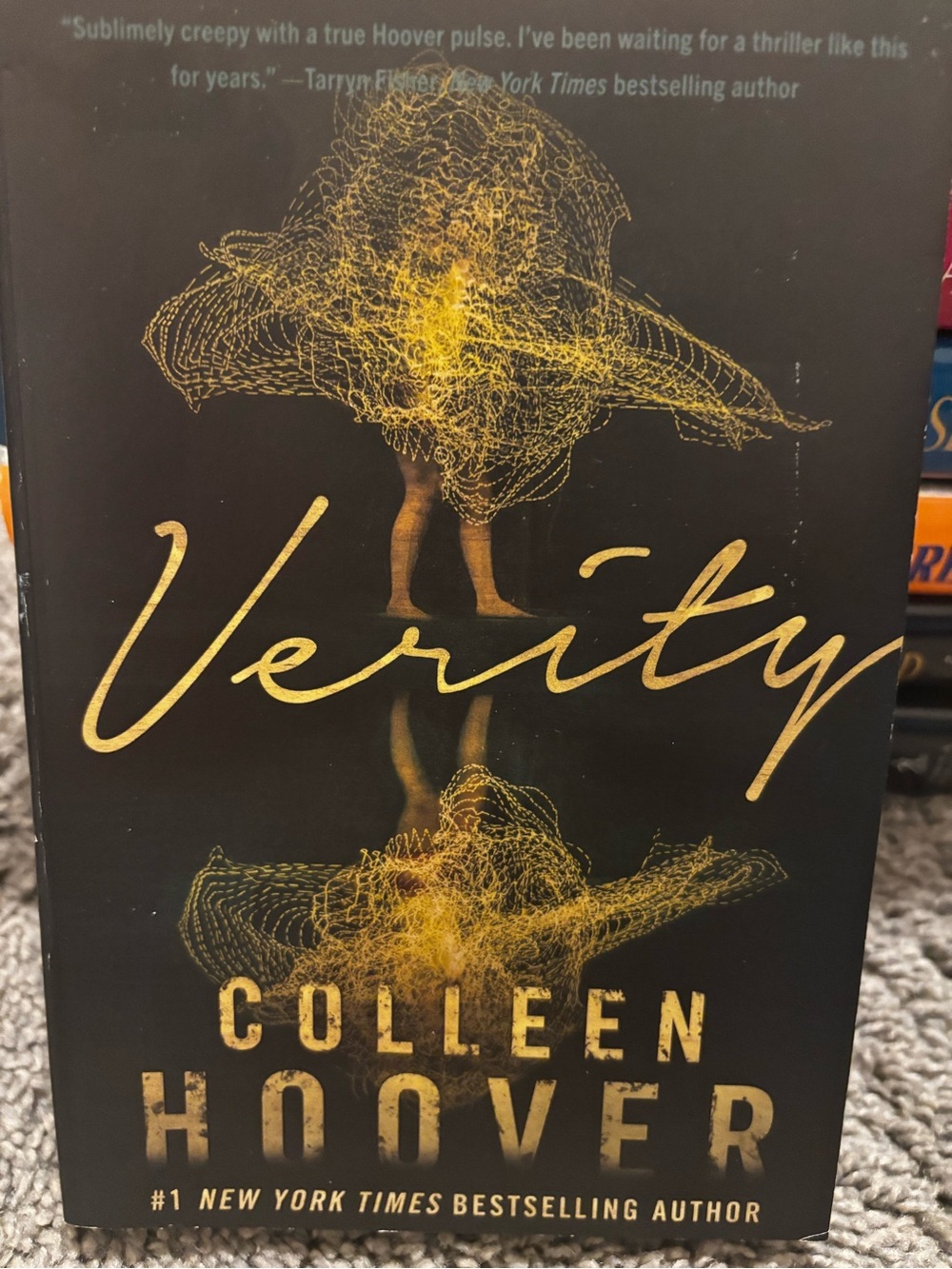Verity Decorative Book Cover - Black and Gold